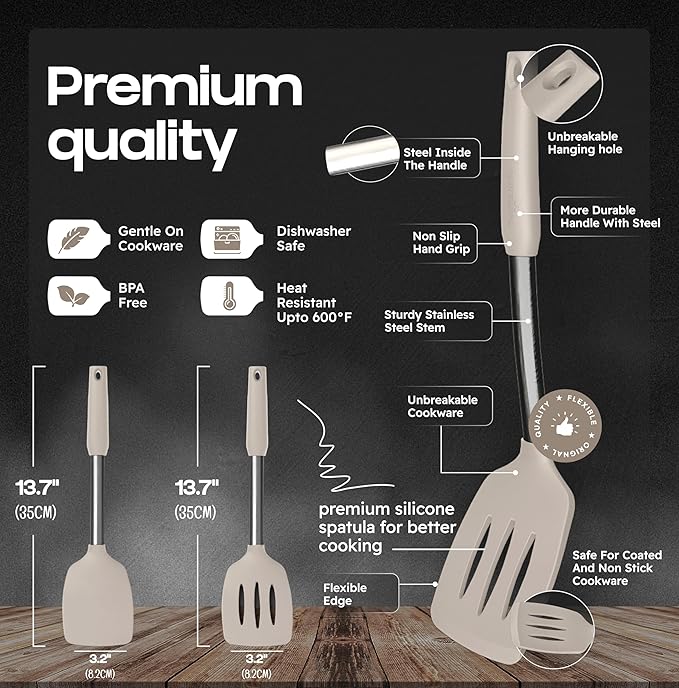 BakeRoyal Silicone Spatula Set - Image 2