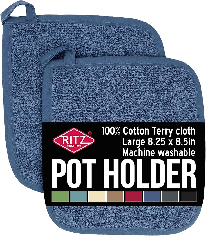 RITZ Terry Potholder & Hot Pad: Unparalleled Heat Resistant, Durable 100% by Ritz+Foodservice
