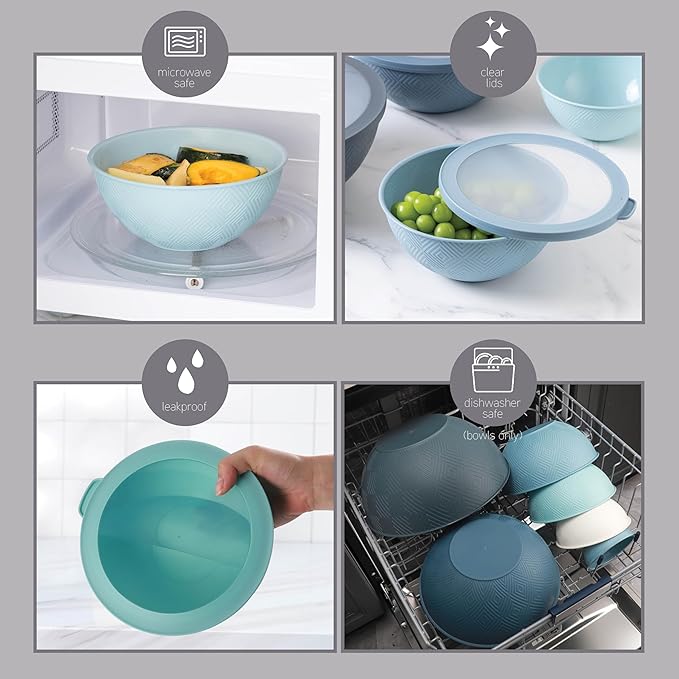 COOK WITH COLOR Mixing Bowls with Lids - Image 5