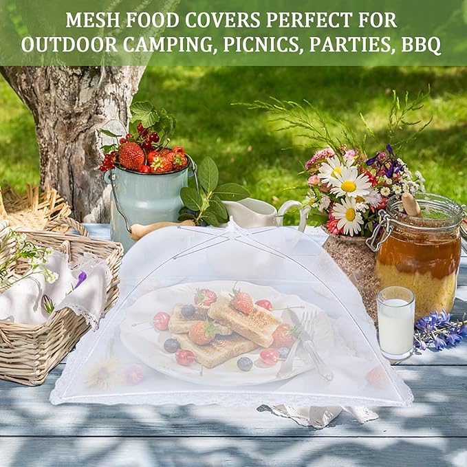 ZMCINER 8 Pack Food Tents Food Covers - Image 3