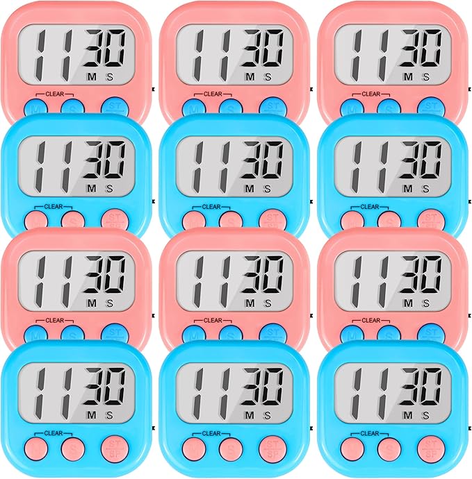 Timer for Kids Teachers Supplies Digital Kitchen Timers for Cooking Large by AOUCE