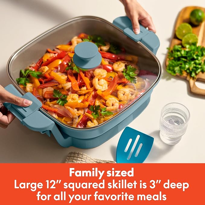 bella Make & Take Electric Skillet, Fits-anywhere™ kitchenware, EverGood™ - Image 3