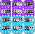 12 Pack Digital Kitchen Timer Small Classroom Timers by VOULOIR