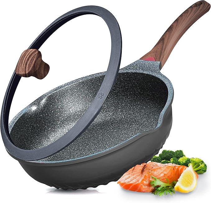 Vinchef Nonstick Deep Frying Pan Skillet by VINCHEFMeetBetterLife