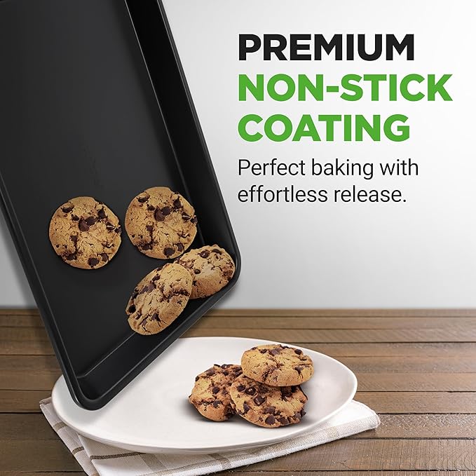 NutriChef 2-Piece Baking Sheet Non Stick - Image 6