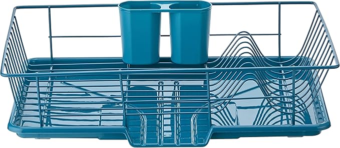 Sweet Home Collection 3 Piece Dish Drainer Rack Set - Image 2