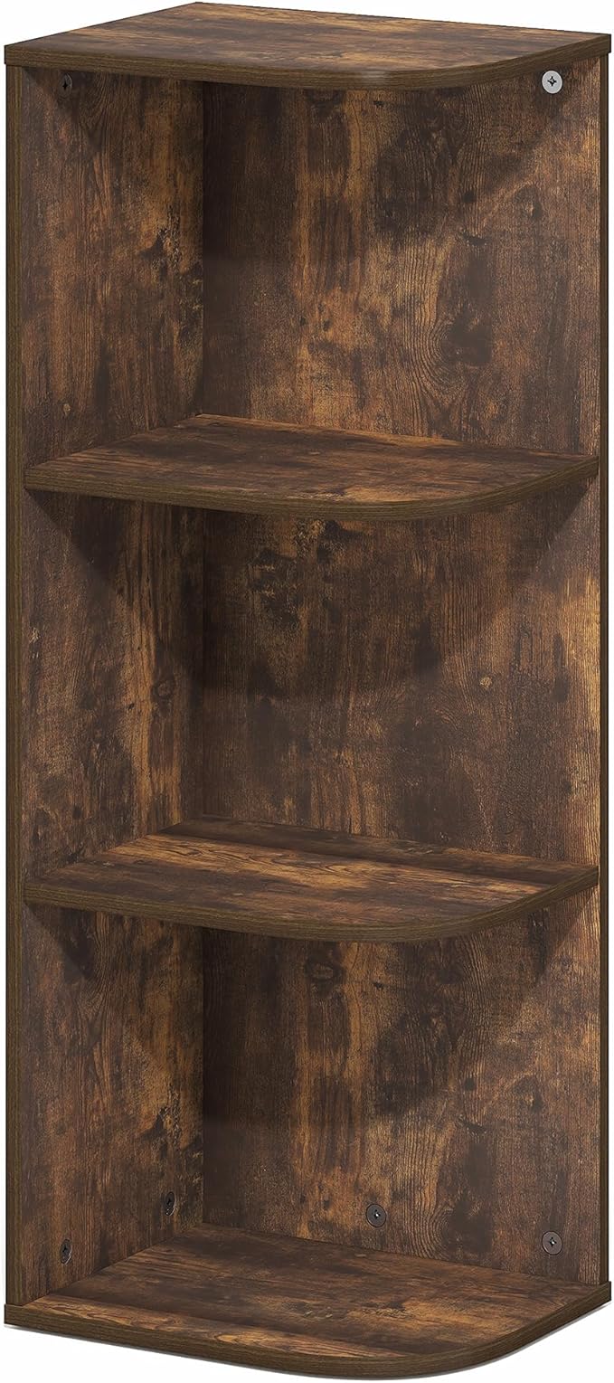 Furinno PASIR Book Shelf, 3-Tier Corner Bookshelf - Image 6