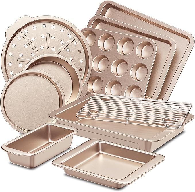 HONGBAKE Bakeware Sets, Baking Pans Set, Nonstick Oven Pan by HONGBAKE