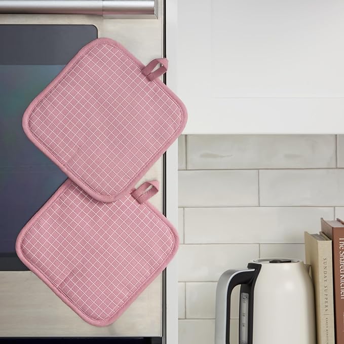 KITCHENAID Gourmet Series Gridlines Pot Holders 2-Pack Set, Heat Resistant up - Image 5