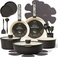 CAROTE 21-Piece Ceramic Cookware Set, Nonstick Pots and Pans Set by CAROTE