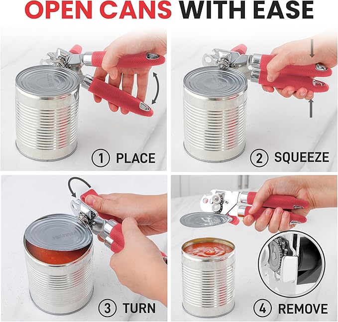 Zulay Kitchen Heavy Duty Stainless Steel Can Opener Manual - Image 6