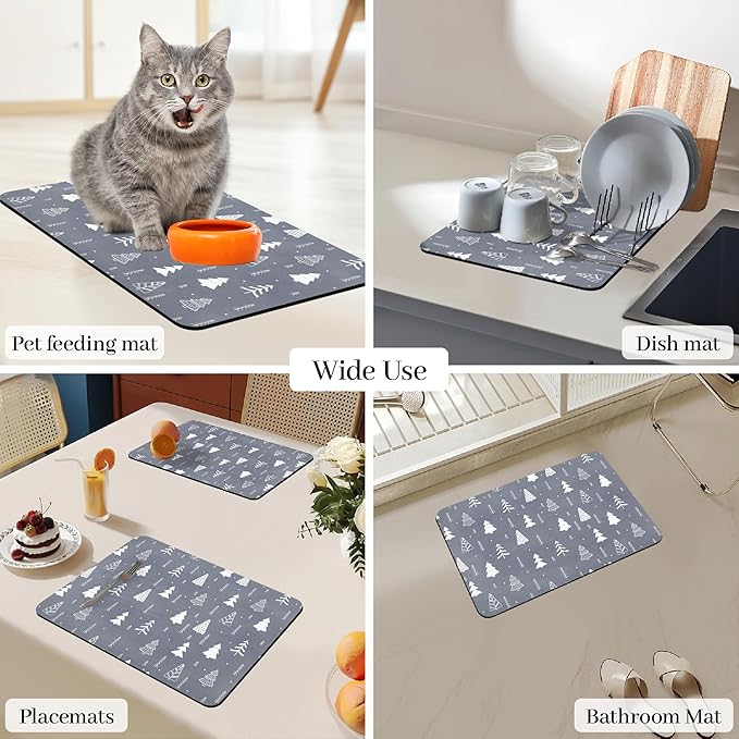Bloss Coffee Mat, Christmas 12"x19" Bar Mat - Image 5