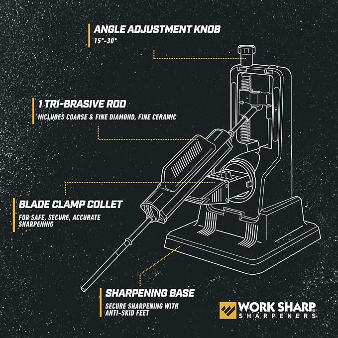 Work Sharp Precision Adjust Knife Sharpener Kit, Sharpens All Pocket and - Image 3