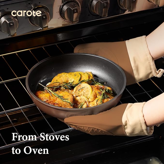 CAROTE 21pcs Pots and Pans Set, Nonstick Cookware Set Detachable Handle - Image 6