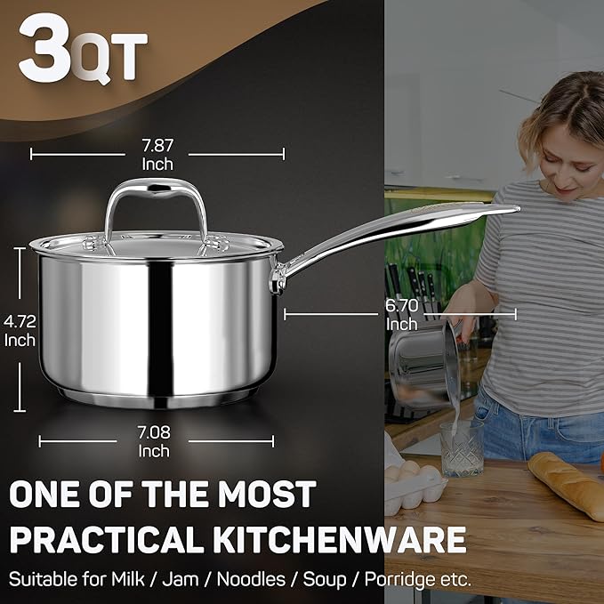 Ciwete 3 Qt Saucepan with Lid - Image 3