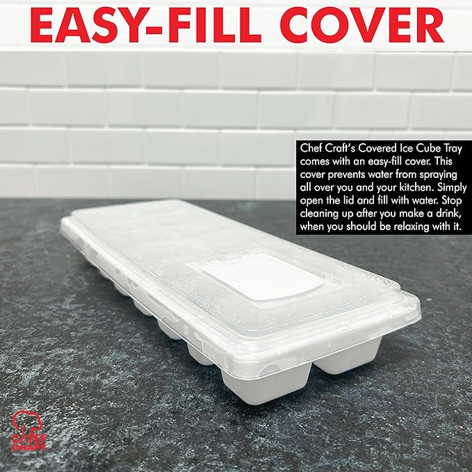 Chef Craft Ice Cube Tray with Lid - Image 4