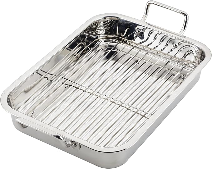 Farberware Classic Traditions Stainless Steel Roaster/Roasting Pan - Image 12