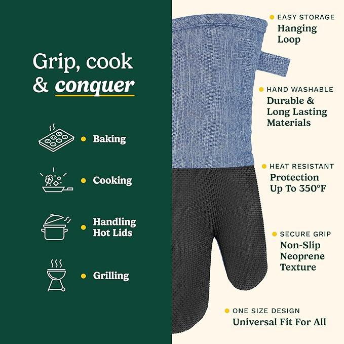Cuisinart Kitchen Oven Mitts – Heat-Resistant Kitchen Mitts - Image 5