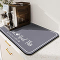 Coffee Bar Mat for Countertops 19inx12in, Absorbent Hide Stain Anti-Slip Cafe by Kuyig+Home