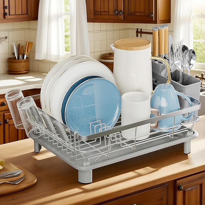 MOUKABAL Dish Drying Rack, Dish Rack, Stainless Steel Dish Racks - Image 8