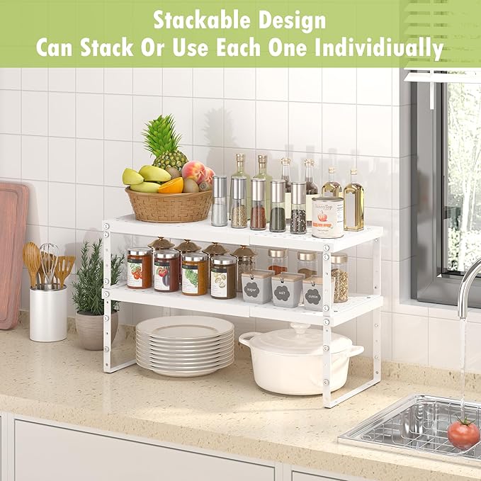 RUILALIFE Expandable Cabinet Organizer Shelf - Image 5