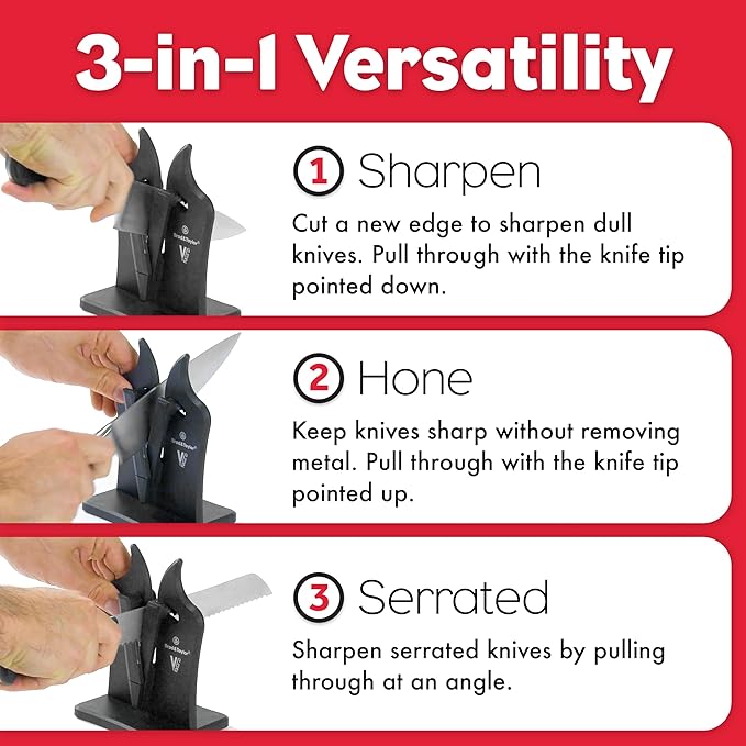 Brod & Taylor VG2 Classic Knife Sharpener | 3-Action Tungsten Carbide - Image 3