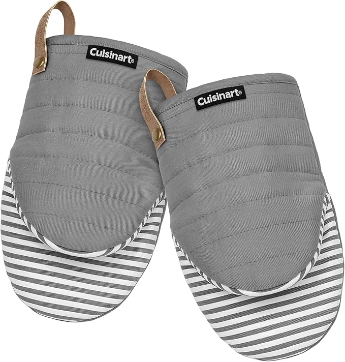 Cuisinart Mini Oven Mitts – 5.5” x 8” Heat-Resistant Kitchen Mitts by BestBrands