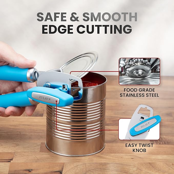 Zulay Kitchen Heavy Duty Stainless Steel Can Opener Manual - Image 4