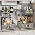 2 Pack 15.5IN-Depth Under Sink Organizer by Corbyles