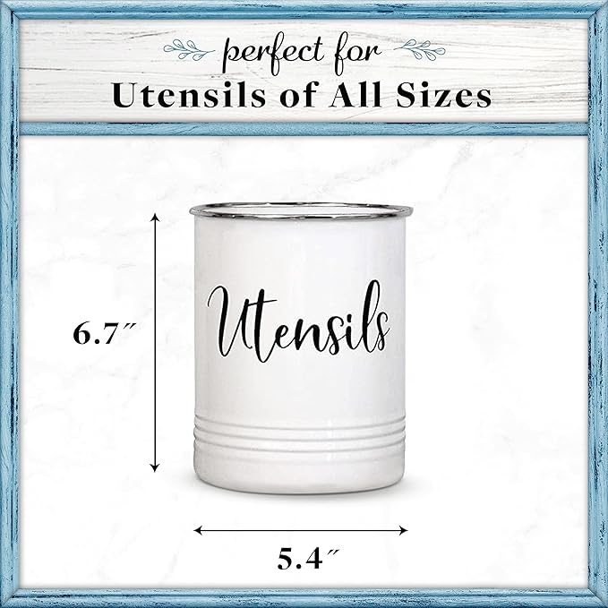 Home Acre Designs Vintage Farmhouse Utensil Holder - Image 3