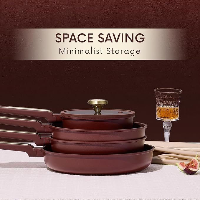 CAROTE Pots and Pans Set Nonstick, Dishwasher, RV/Camping Cookware Set - Image 8