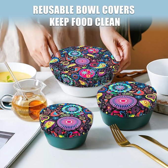 wegreeco Elastic Reusable Bowl Covers - Image 6