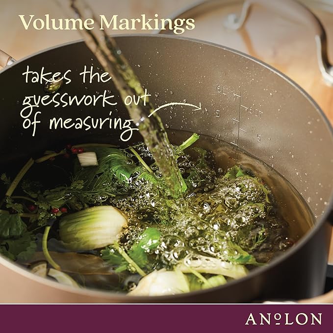 Anolon Advanced Home Hard-Anodized Nonstick Wide Stock Pot/Stockpot - Image 8