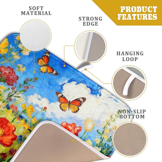 Cute Floral Dish Drying Mat Small - Image 4