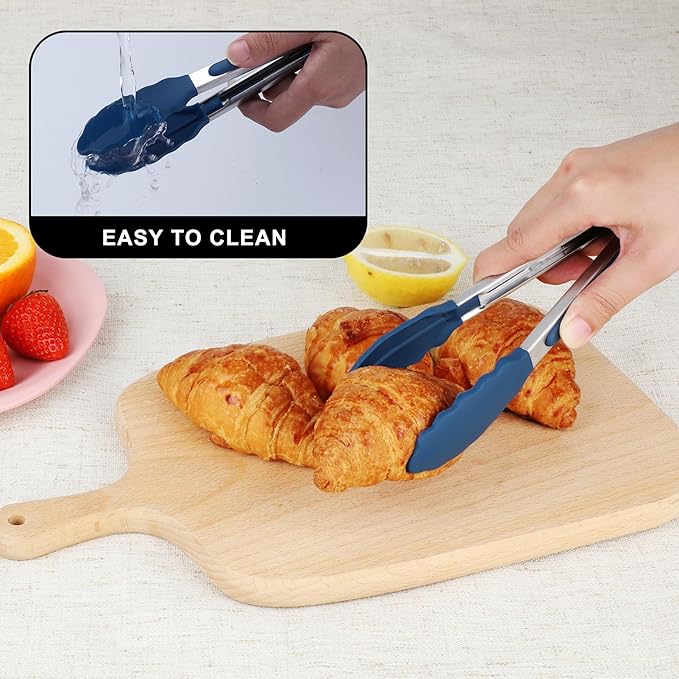 Hotec Mini Silicone Kitchen Tongs - Image 9