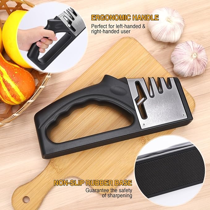 4-in-1Manual Knife Sharpener Suitable - Image 3