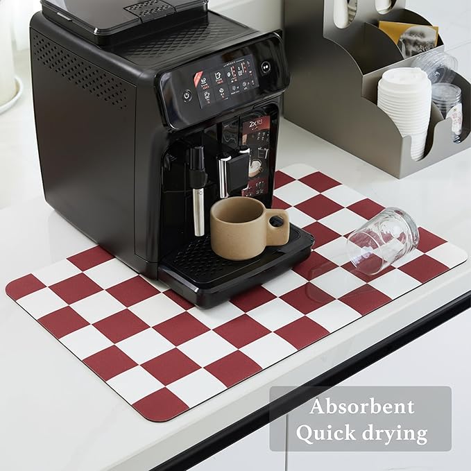 Ohocut Checkered Dish Drying Mat - Image 4