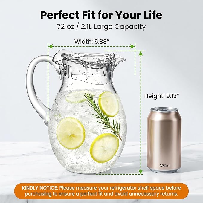 Small Clear Plastic Pitcher - Image 5