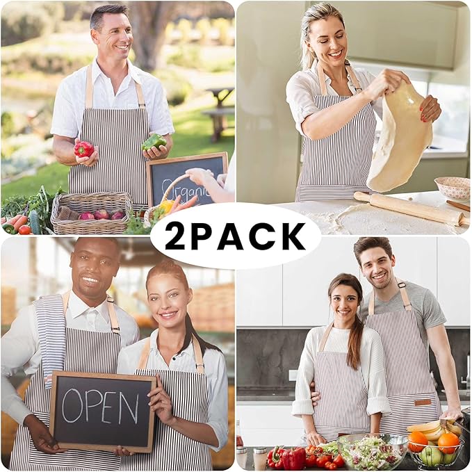 BeLuyi 2 Pack Adjustable Bib Apron - Image 6