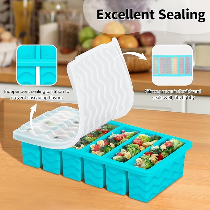 4-Pack Silicone Freezer Trays - Image 5