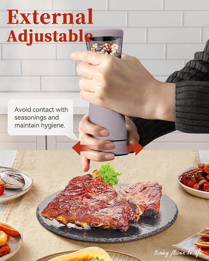Electric Salt and Pepper Grinder Set - Image 6