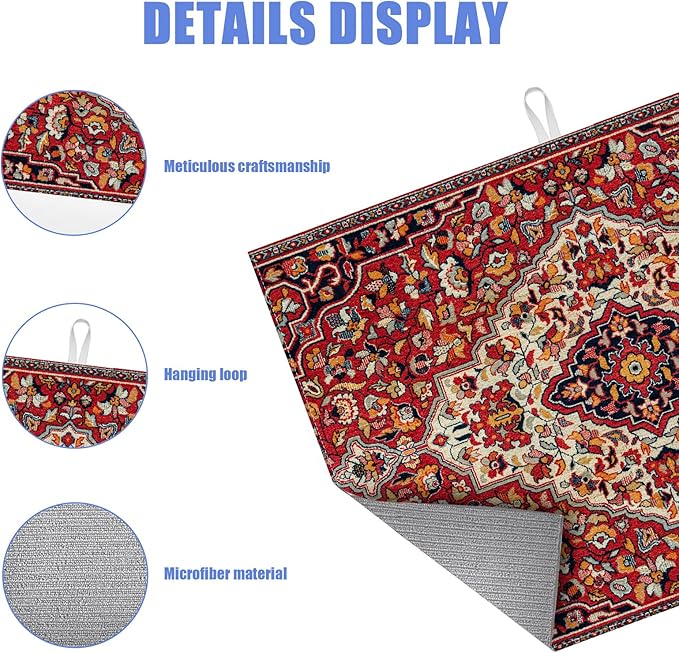Boho Vintage Ethnic Dish Drying Mat - Image 3