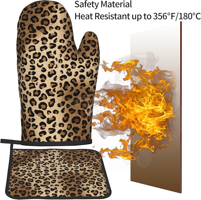 Leopard Print Oven Mitts - Image 5