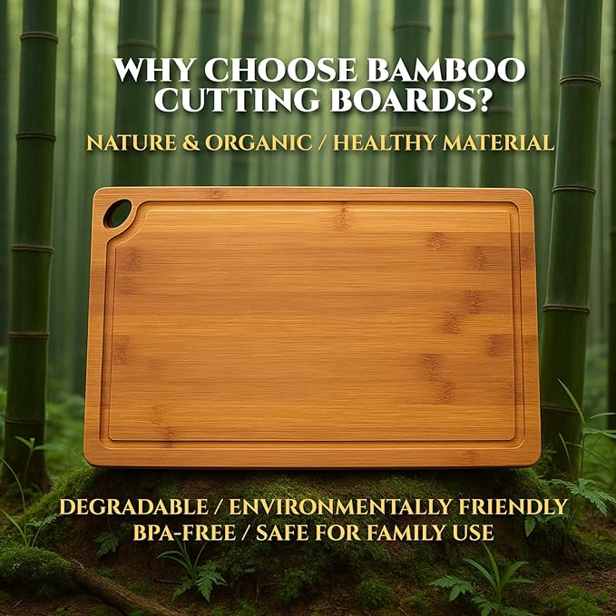 Bamboo Cutting Board 3-Piece Set - Image 7