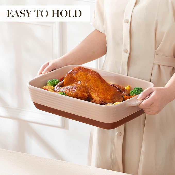 MALACASA 4.8 Qt Ceramic Oven Dish - Image 6