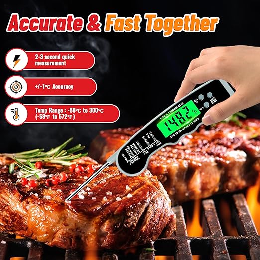 Stocking Stuffers for Men Women Adults: Meat Thermometer Digital, Instant Read - Image 2