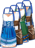 Geetery 4 Pcs Chicken Aprons for Women Rooster Print Apron Waterproof by Geetery