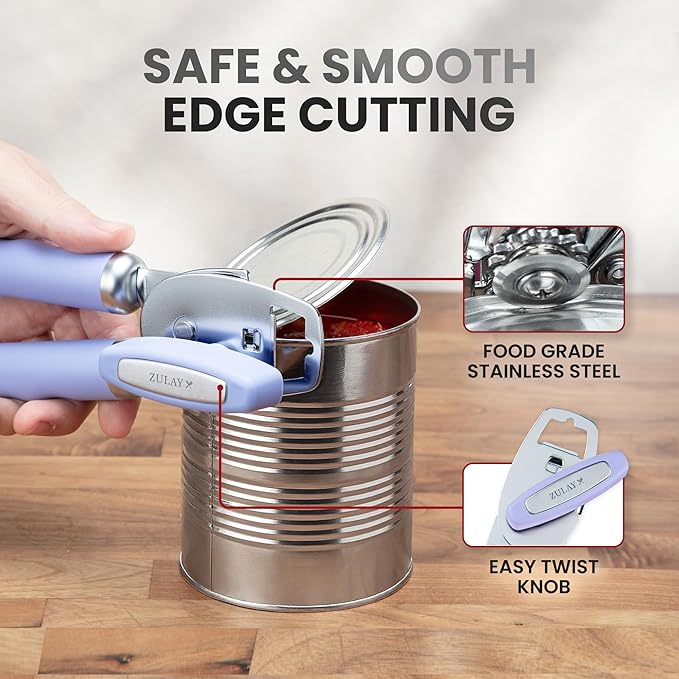 Zulay Kitchen Heavy Duty Stainless Steel Can Opener Manual - Image 4