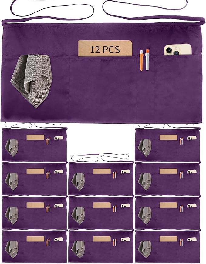 Xeoxarel Aprons with 4 Pockets 23.5'' X 11.5'' by XeoxarelWomensvests