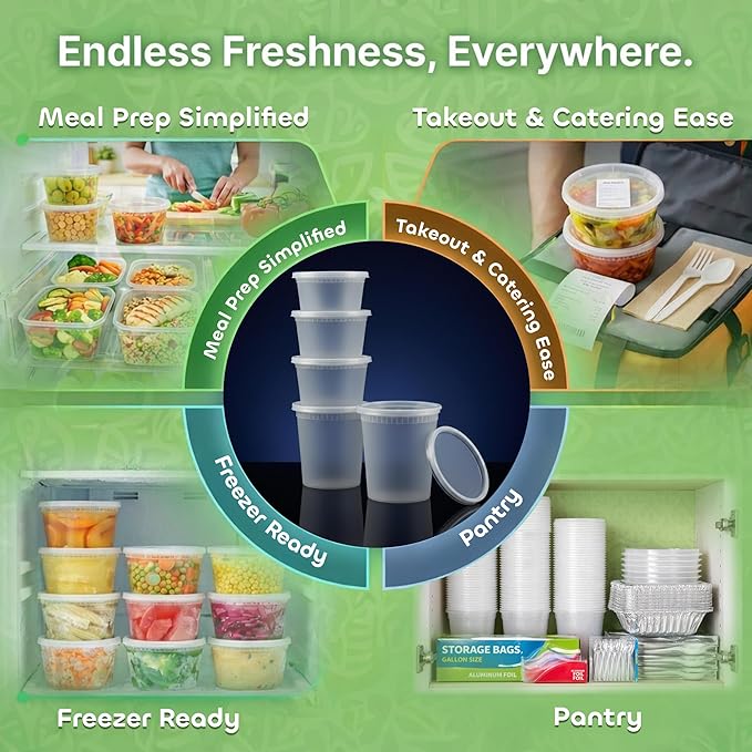 JoyServe 120 Sets Deli Containers - Image 5